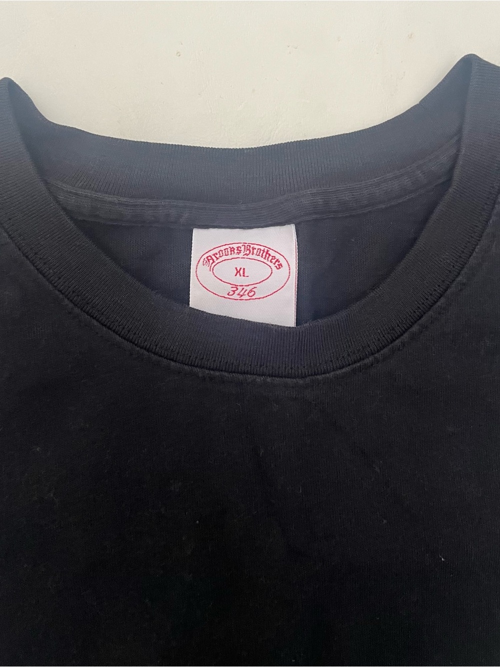 Brooks Brothers Tshirt Black embroidered logo size XL - Picture 2 of 6